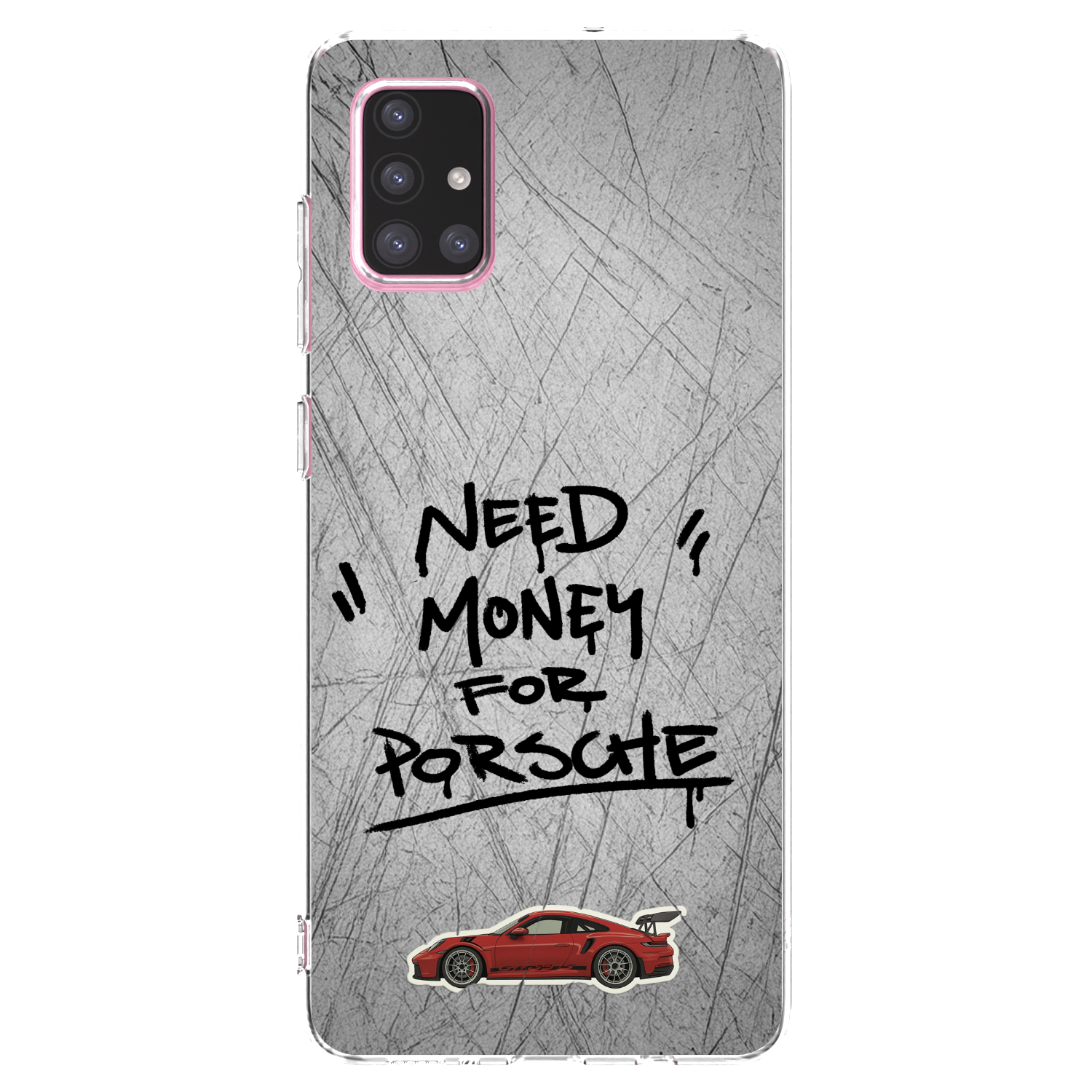 Picasee átlátszó szilikon tok az alábbi mobiltelefonokra Samsung Galaxy A71 A715F - Grey Drift