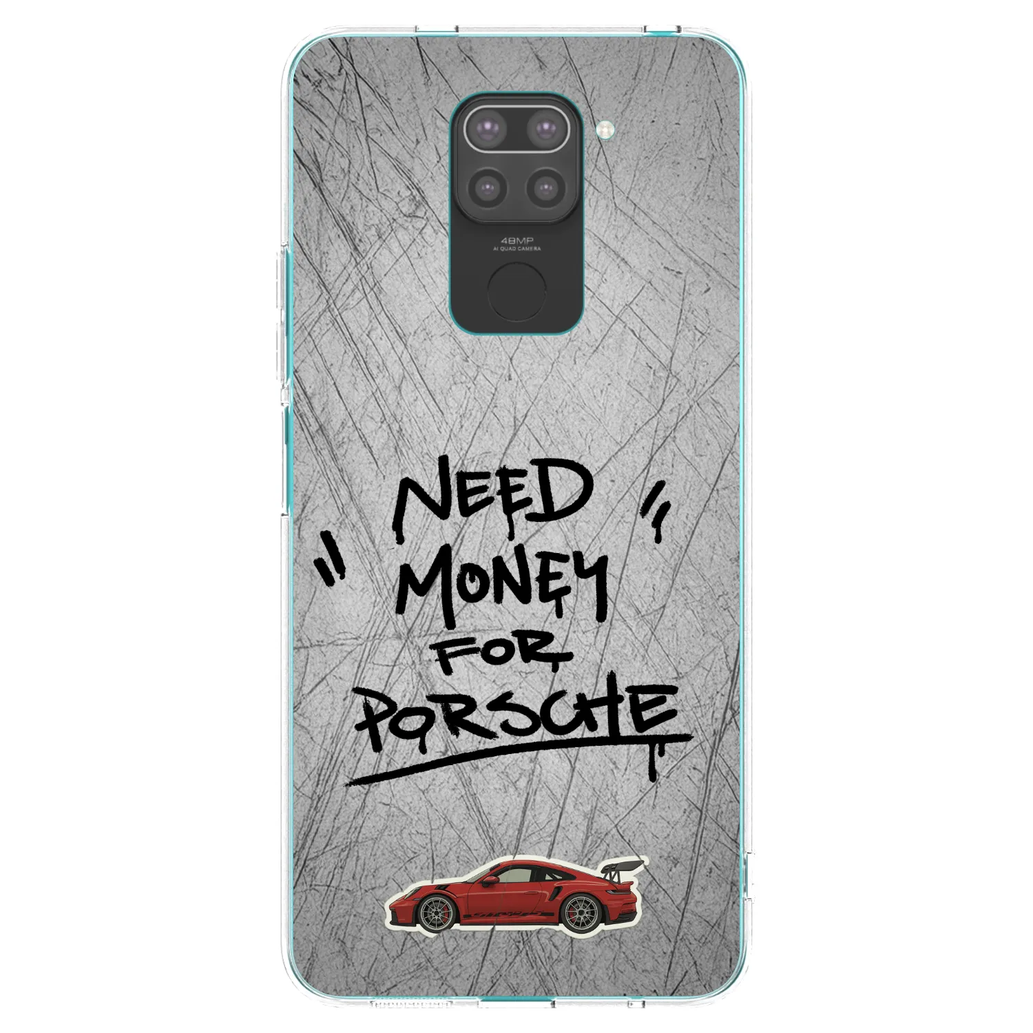 Picasee fekete szilikon tok az alábbi mobiltelefonokra Xiaomi Redmi Note 9 - Grey Drift