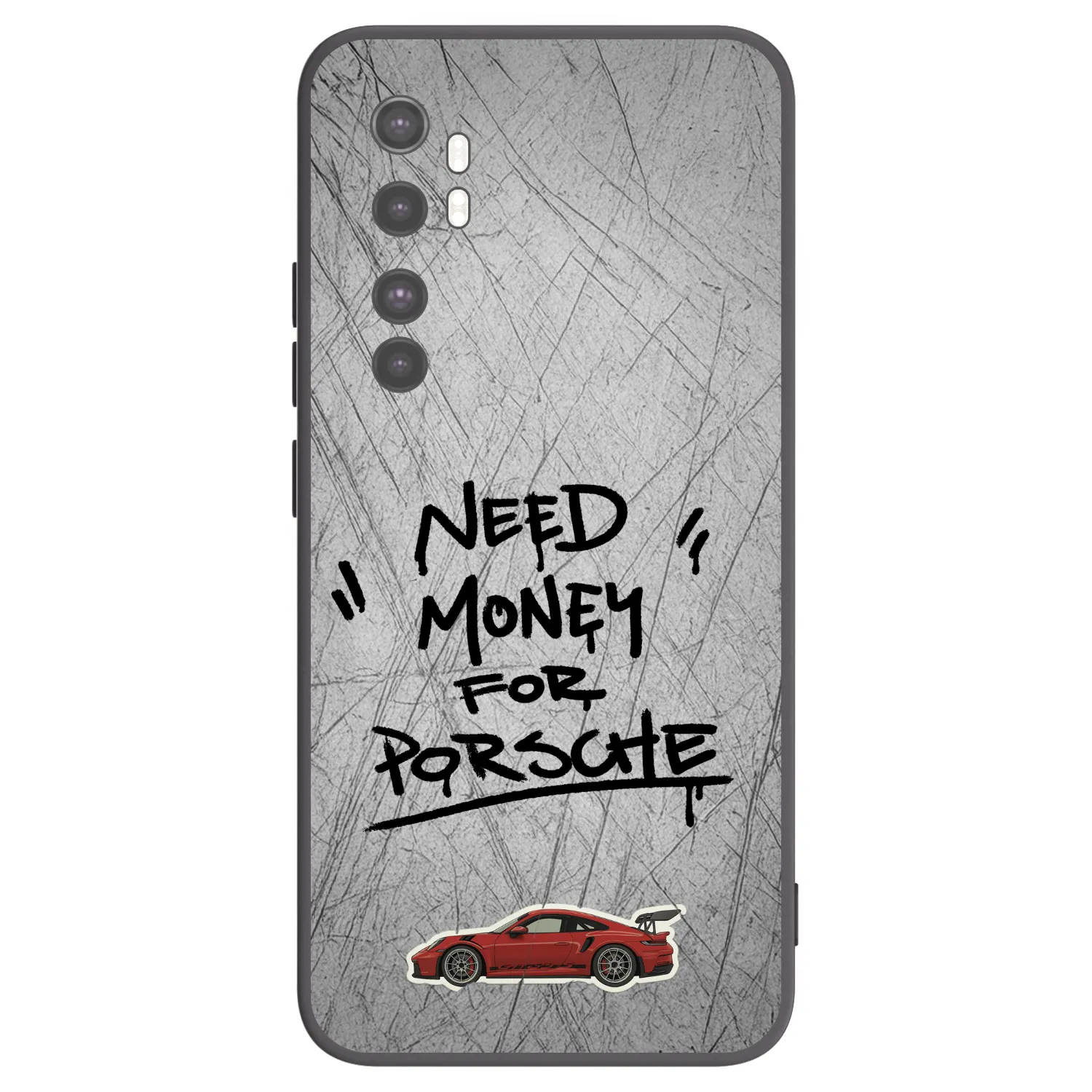 Picasee fekete szilikon tok az alábbi mobiltelefonokra Xiaomi Mi Note 10 Lite - Grey Drift