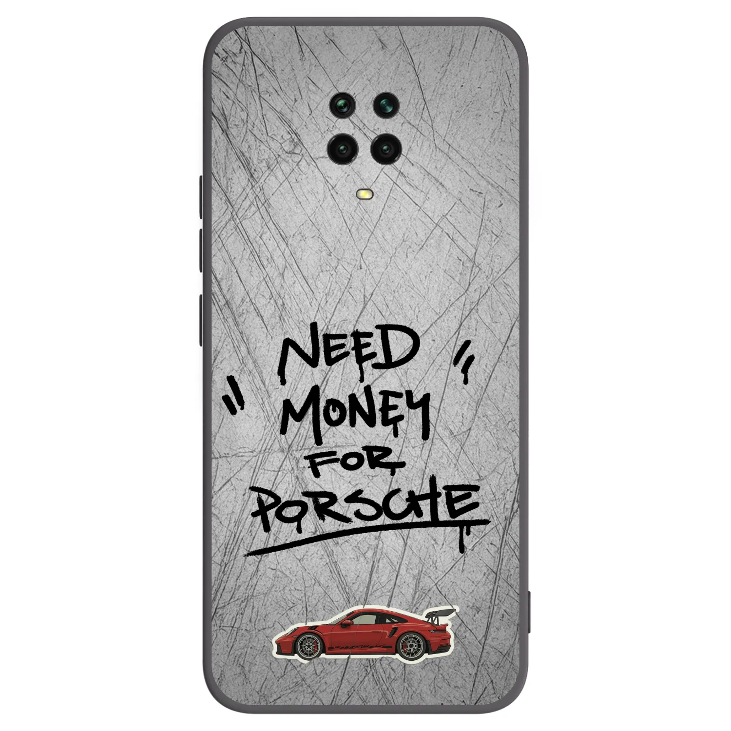 Picasee fekete szilikon tok az alábbi mobiltelefonokra Xiaomi Redmi Note 9S - Grey Drift