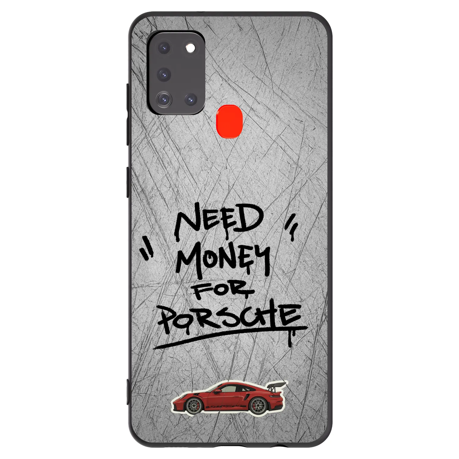 Picasee fekete szilikon tok az alábbi mobiltelefonokra Samsung Galaxy A21s - Grey Drift