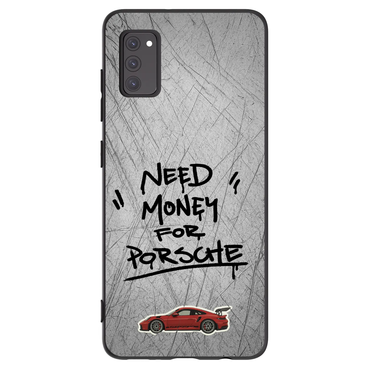 Picasee fekete szilikon tok az alábbi mobiltelefonokra Samsung Galaxy A41 A415F - Grey Drift