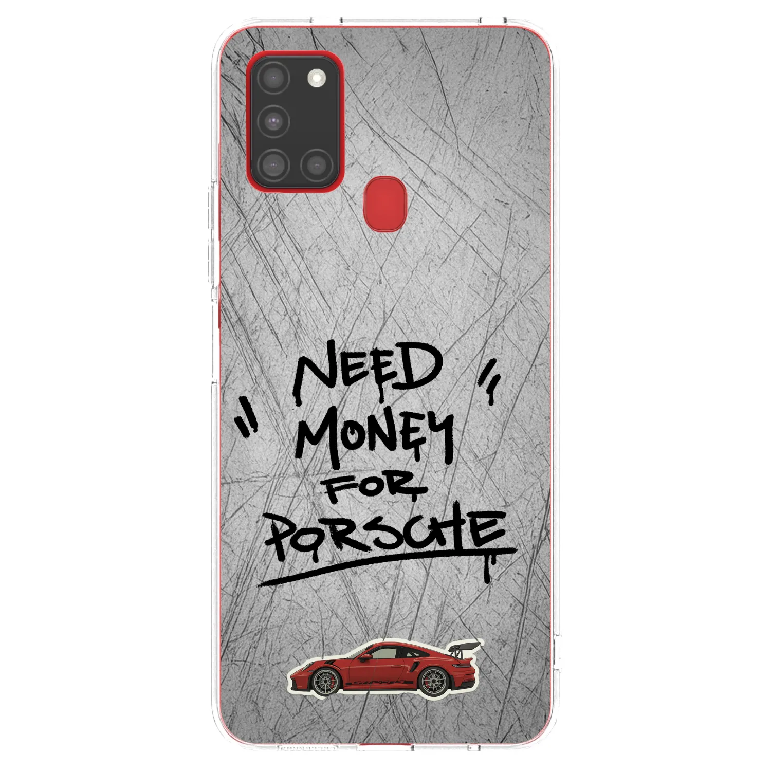 Picasee átlátszó szilikon tok az alábbi mobiltelefonokra Samsung Galaxy A21s - Grey Drift