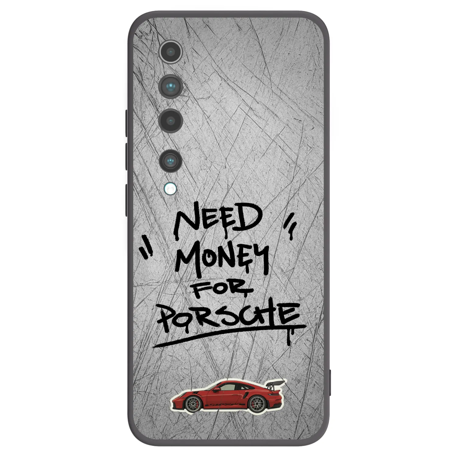 Picasee fekete szilikon tok az alábbi mobiltelefonokra Xiaomi Mi 10 - Grey Drift