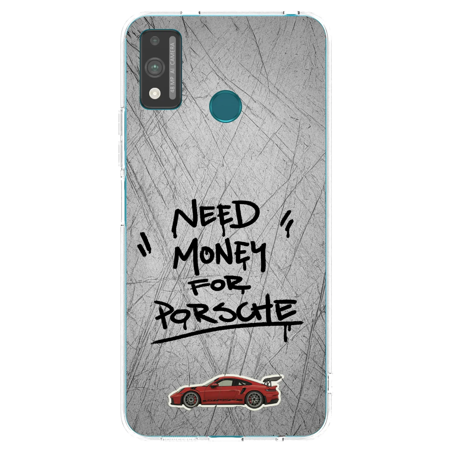 Picasee átlátszó szilikon tok az alábbi mobiltelefonokra Honor 9X Lite - Grey Drift
