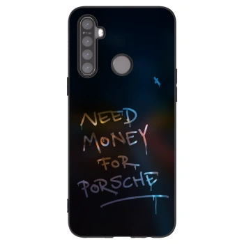Picasee fekete szilikon tok az alábbi mobiltelefonokra Realme 5 - Neon Nights