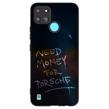 Picasee fekete szilikon tok az alábbi mobiltelefonokra Realme C21Y - Neon Nights