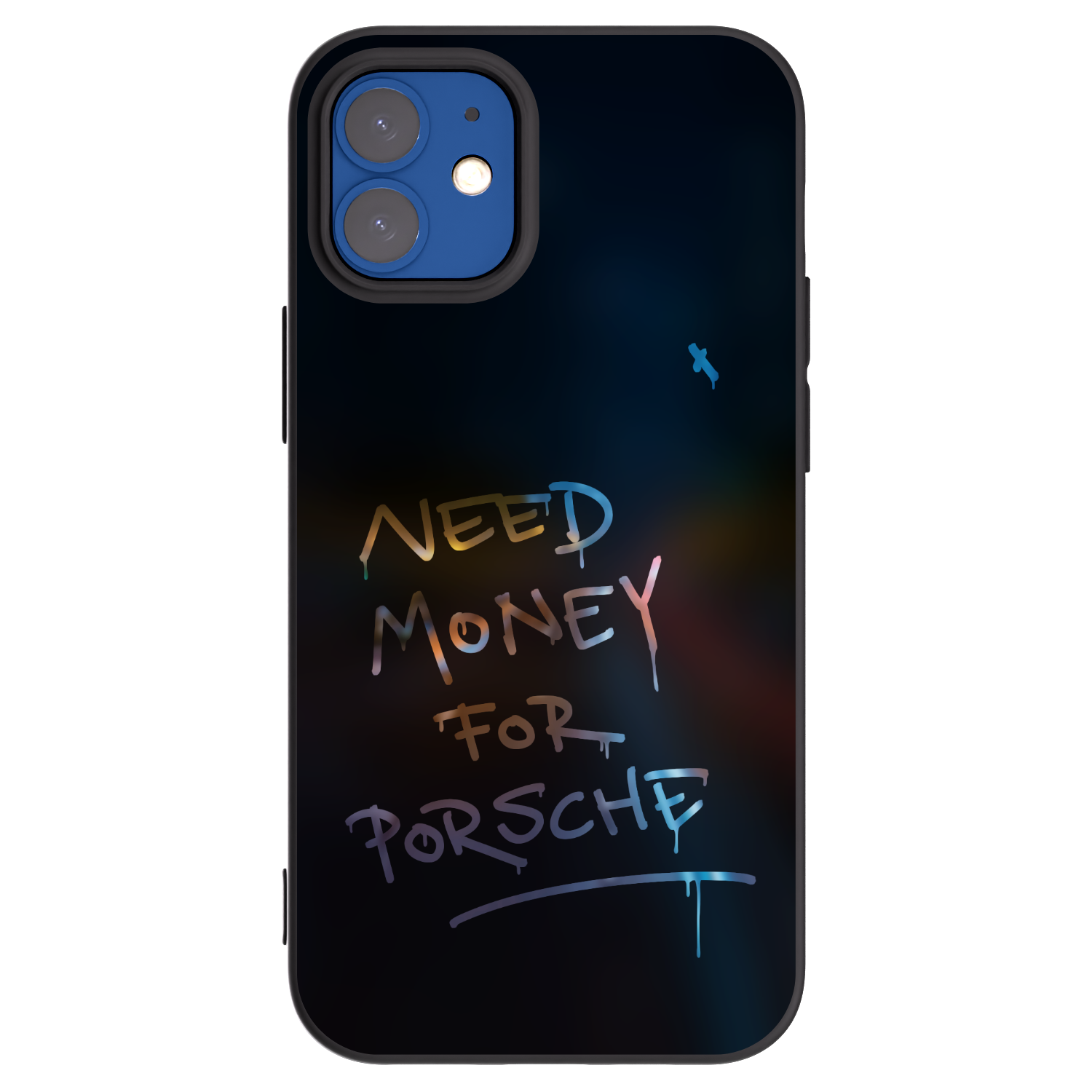 Picasee fekete szilikon tok az alábbi mobiltelefonokra Apple iPhone 12 mini - Neon Nights