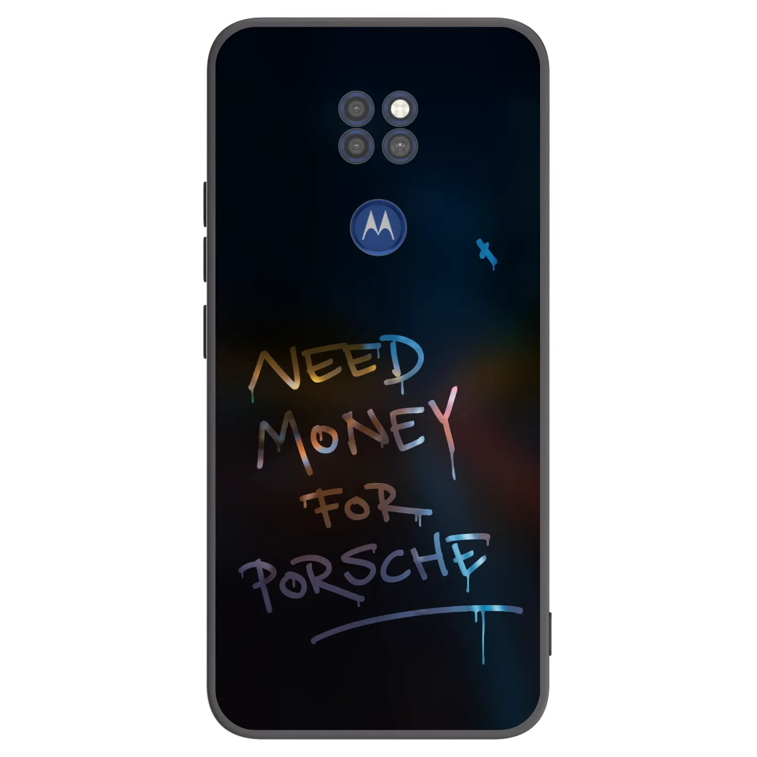 Picasee fekete szilikon tok az alábbi mobiltelefonokra Motorola Moto G9 Play - Neon Nights
