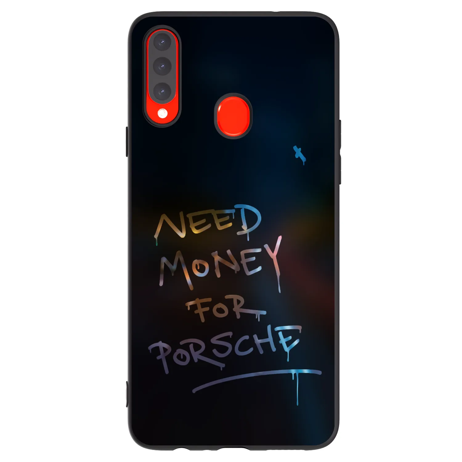 Picasee fekete szilikon tok az alábbi mobiltelefonokra Samsung Galaxy A20s - Neon Nights