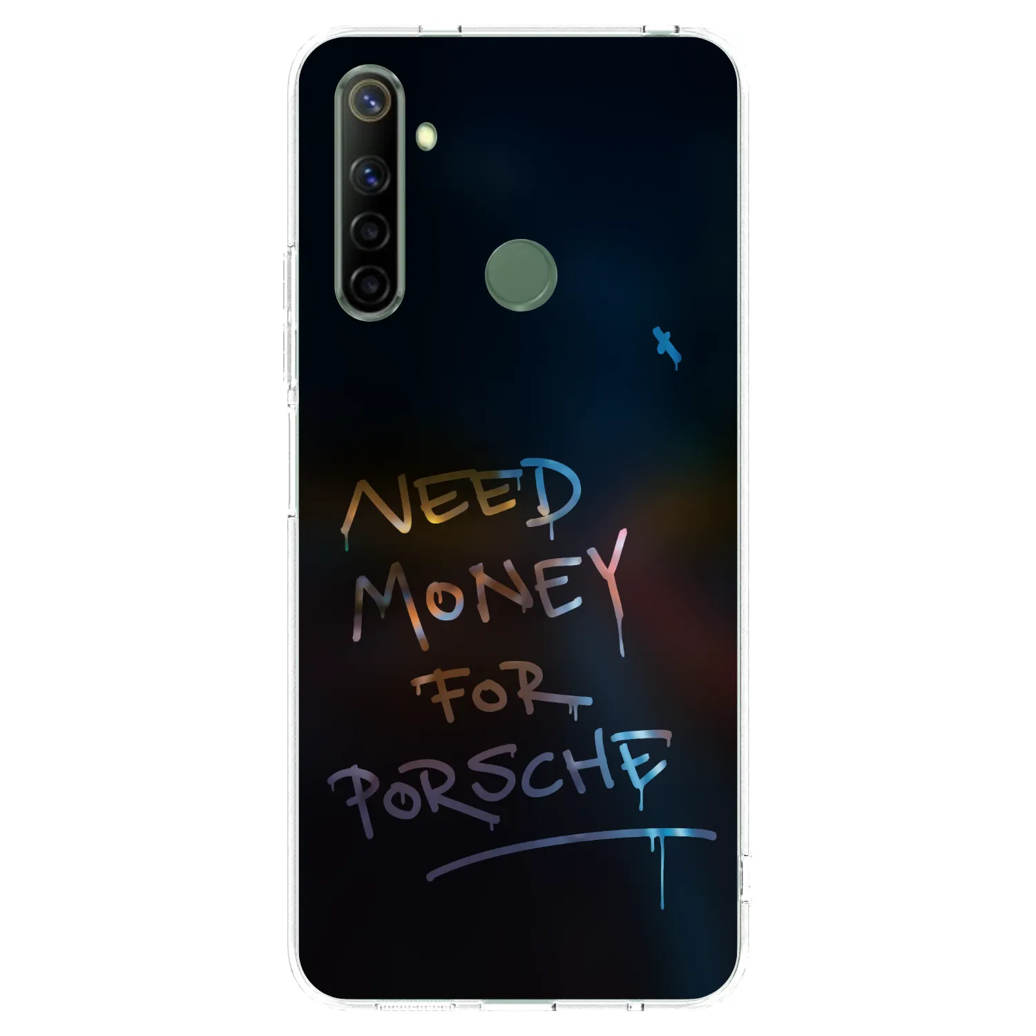 Picasee átlátszó szilikon tok az alábbi mobiltelefonokra Realme 6i - Neon Nights