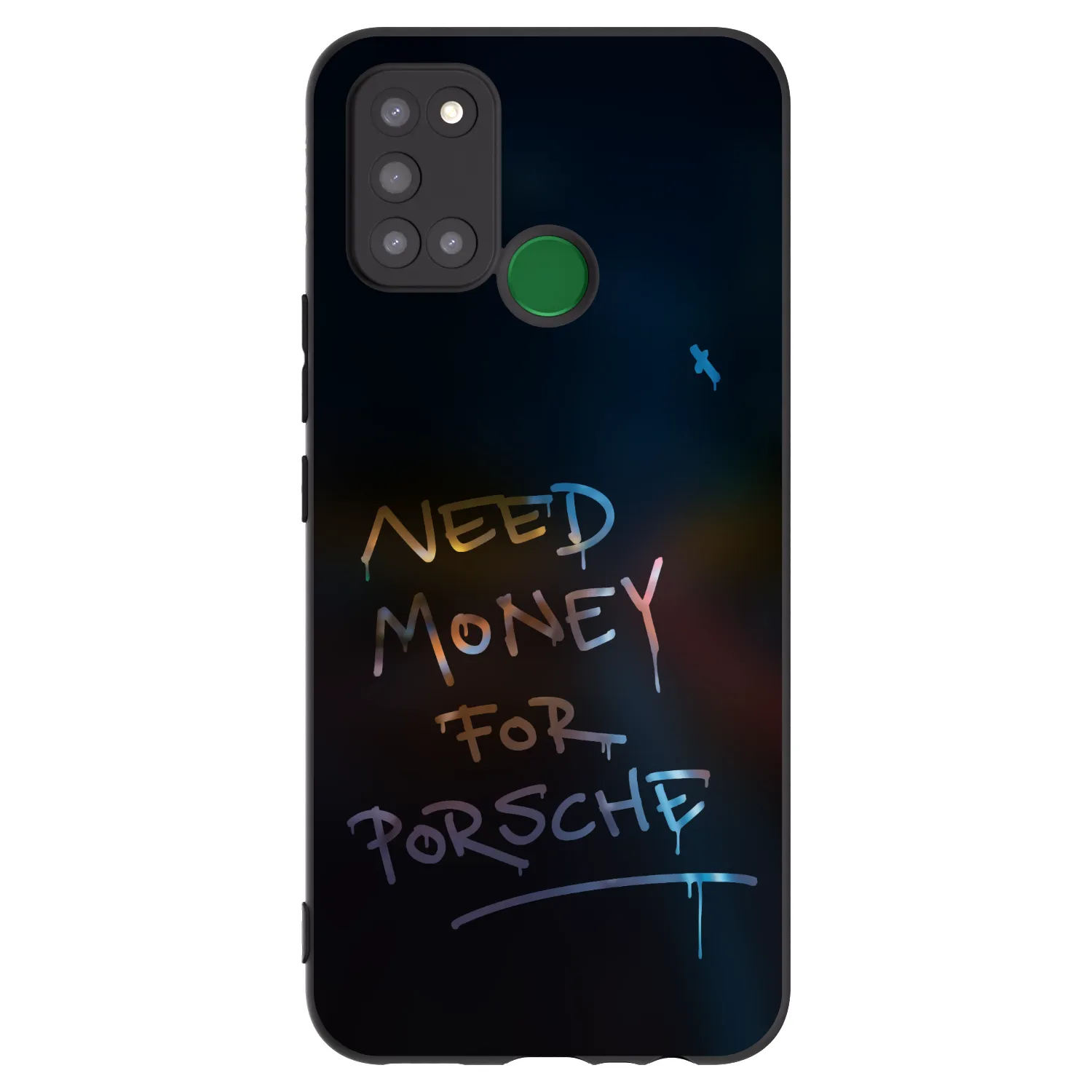 Picasee fekete szilikon tok az alábbi mobiltelefonokra Realme 7i - Neon Nights