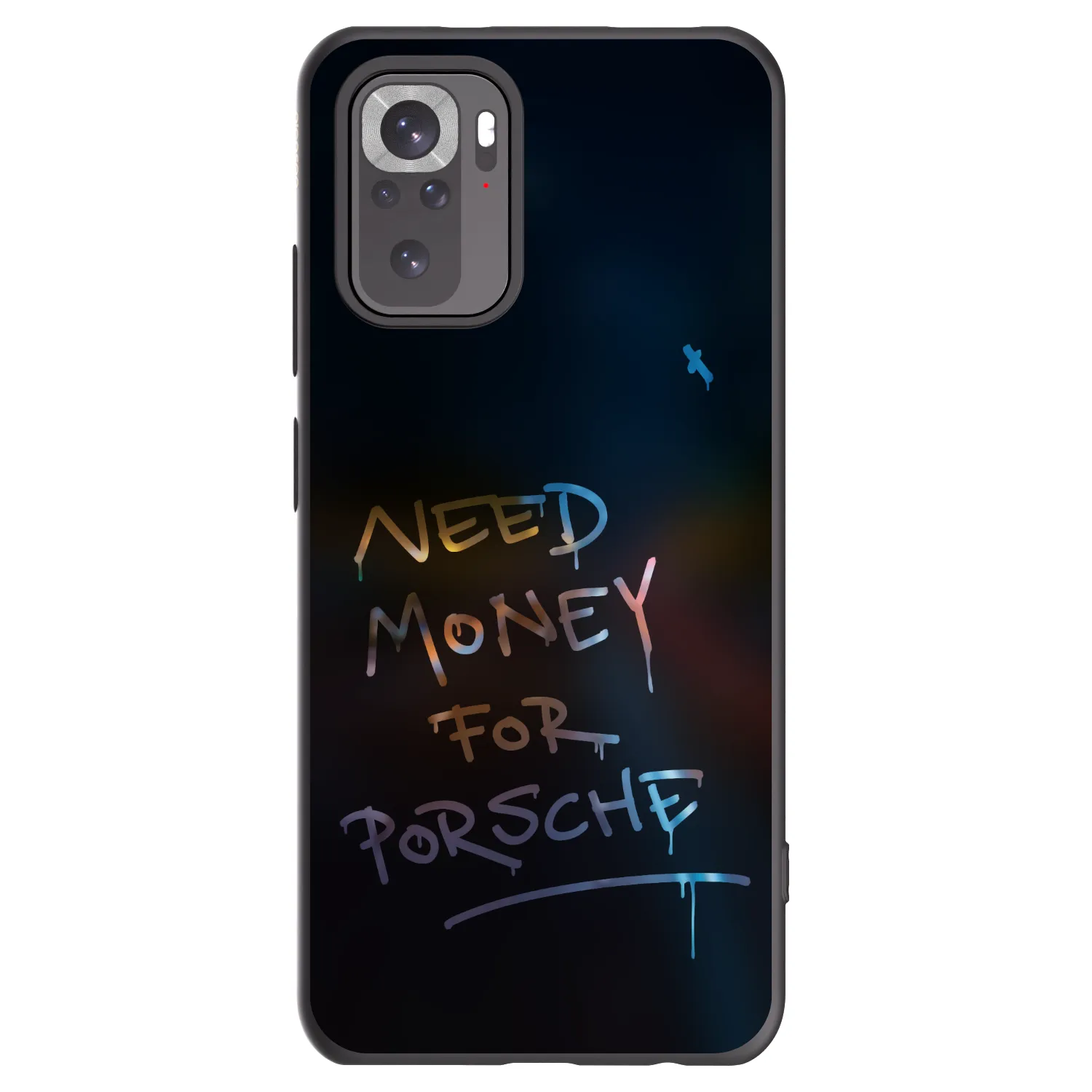 Picasee fekete szilikon tok az alábbi mobiltelefonokra Xiaomi Redmi Note 10S - Neon Nights