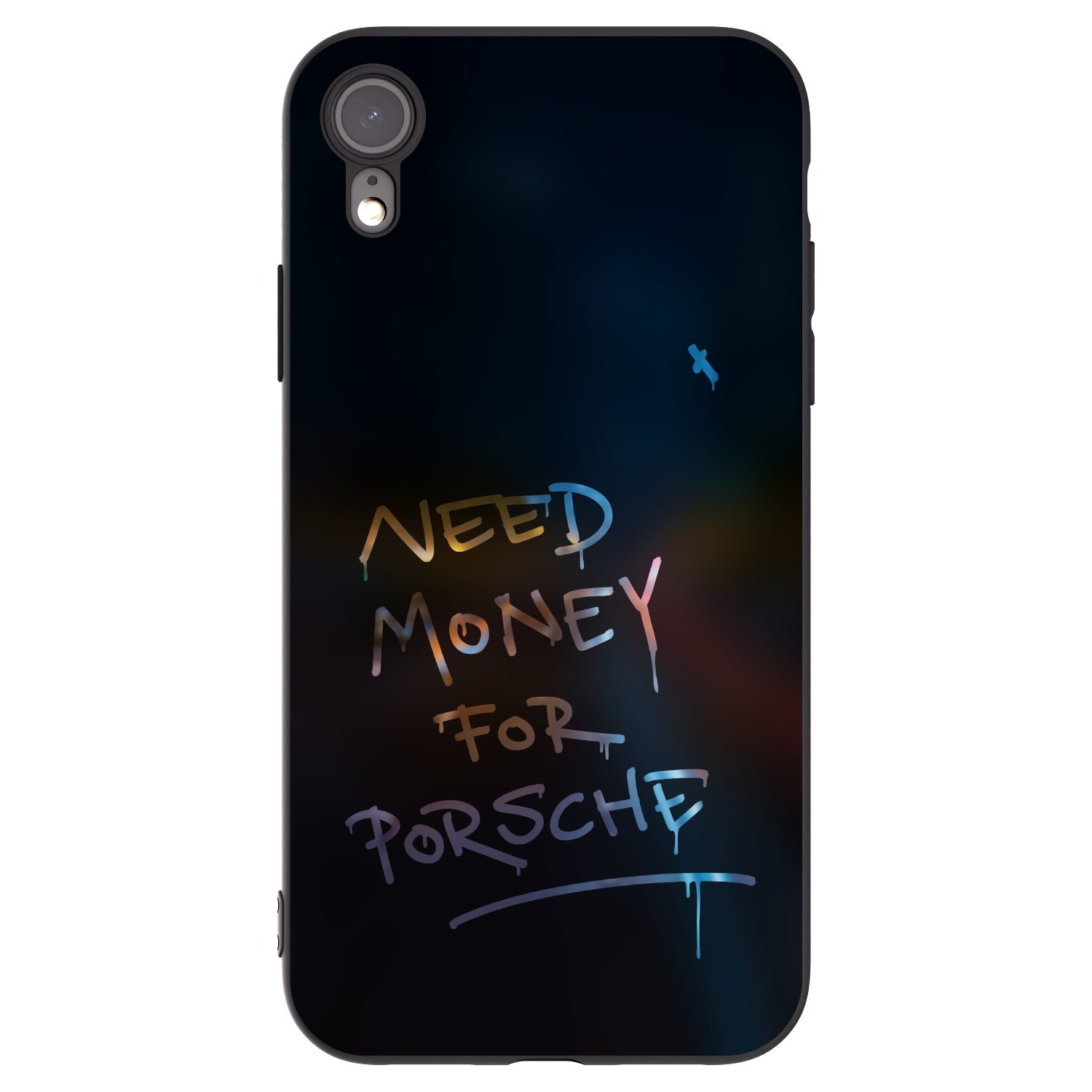 Picasee fekete szilikon tok az alábbi mobiltelefonokra Apple iPhone XR - Neon Nights