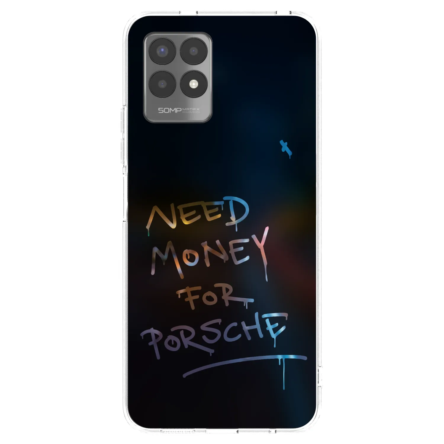 Picasee átlátszó szilikon tok az alábbi mobiltelefonokra Realme 8i - Neon Nights