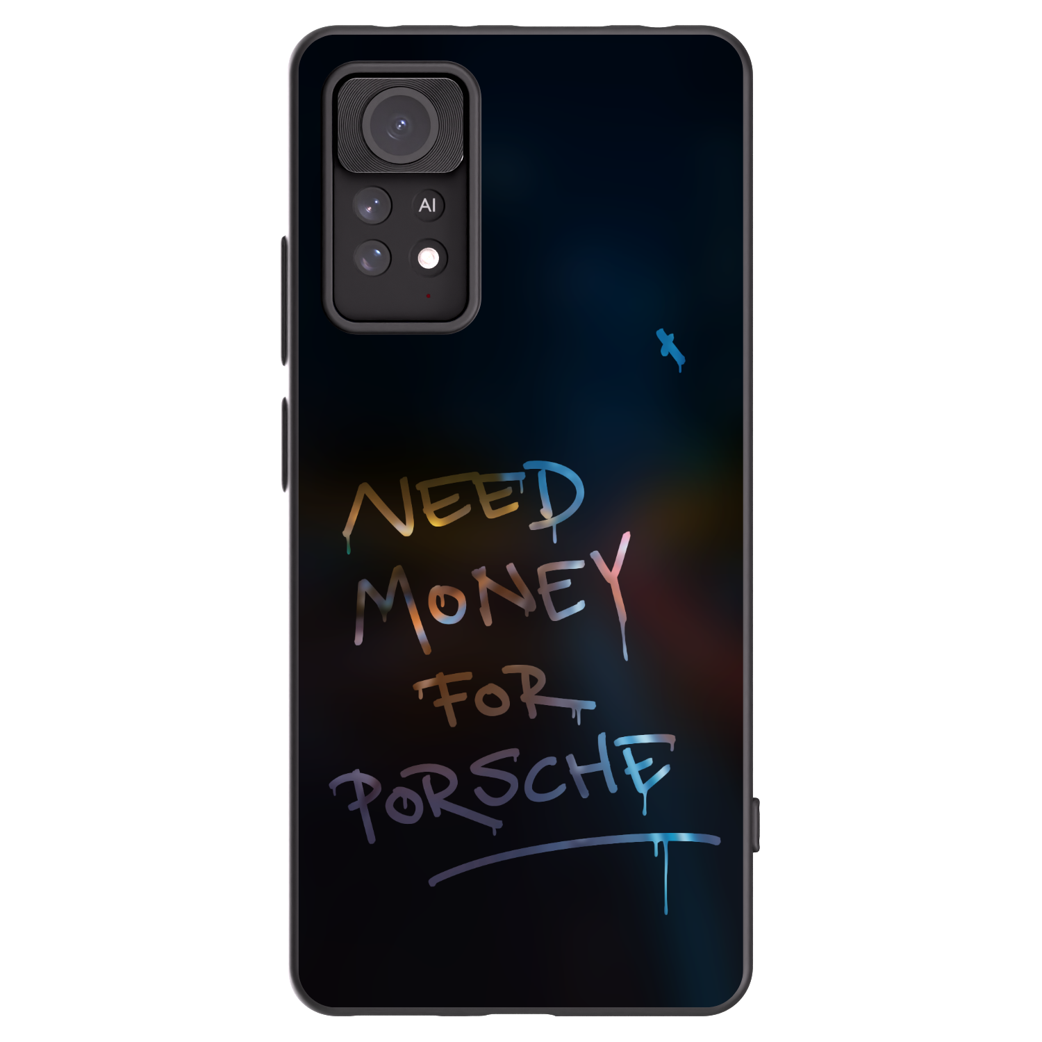 Picasee fekete szilikon tok az alábbi mobiltelefonokra Xiaomi Redmi Note 11 Pro - Neon Nights