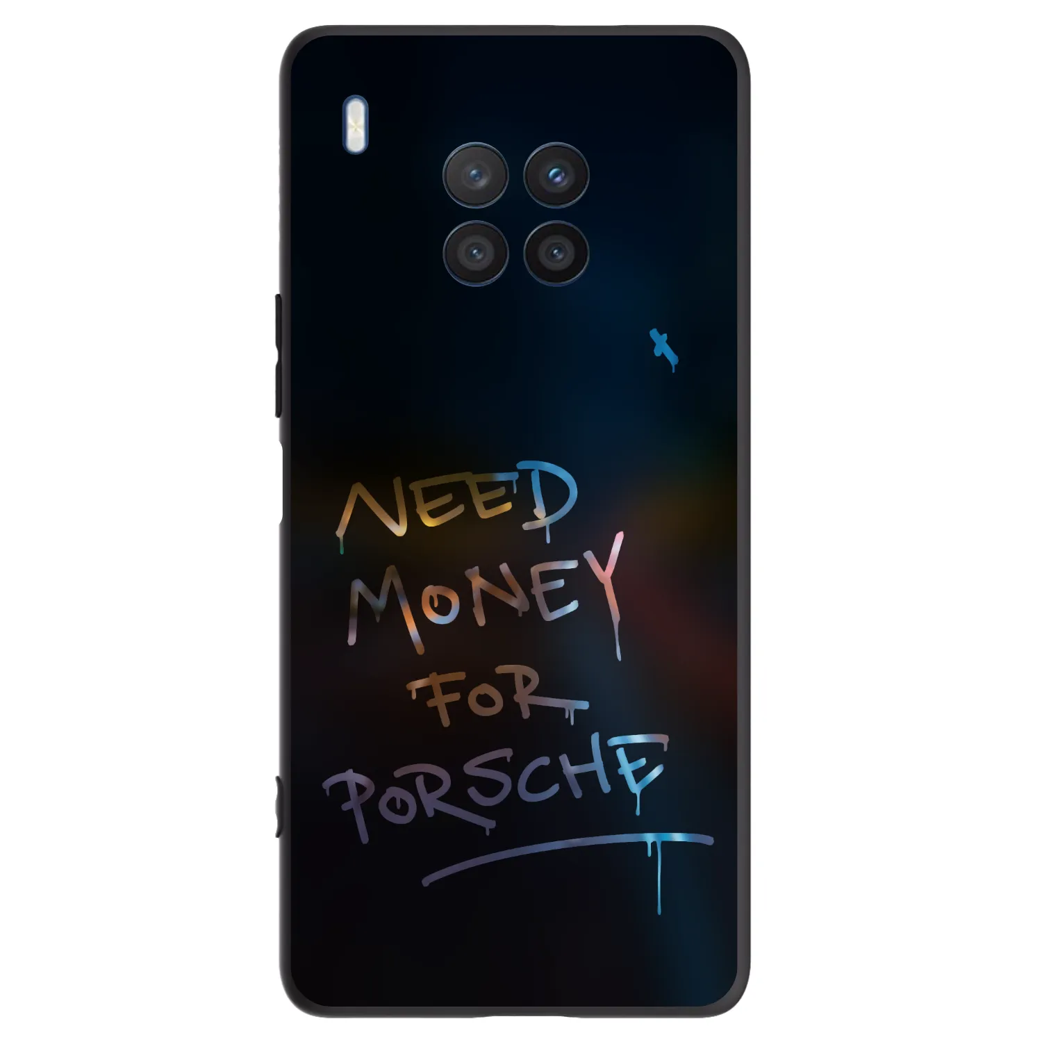 Picasee fekete szilikon tok az alábbi mobiltelefonokra Honor 50 Lite - Neon Nights