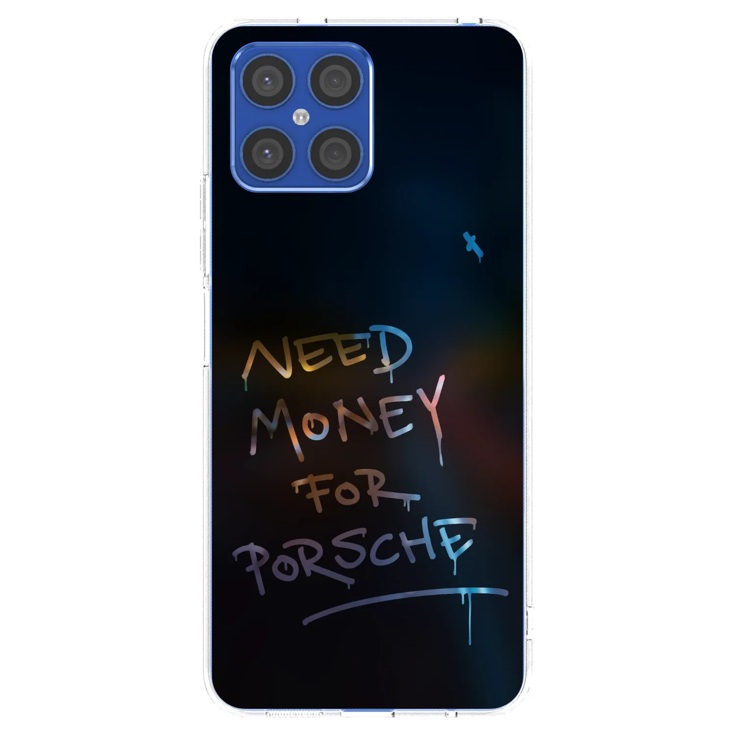 Picasee átlátszó szilikon tok az alábbi mobiltelefonokra Honor X8 4G - Neon Nights