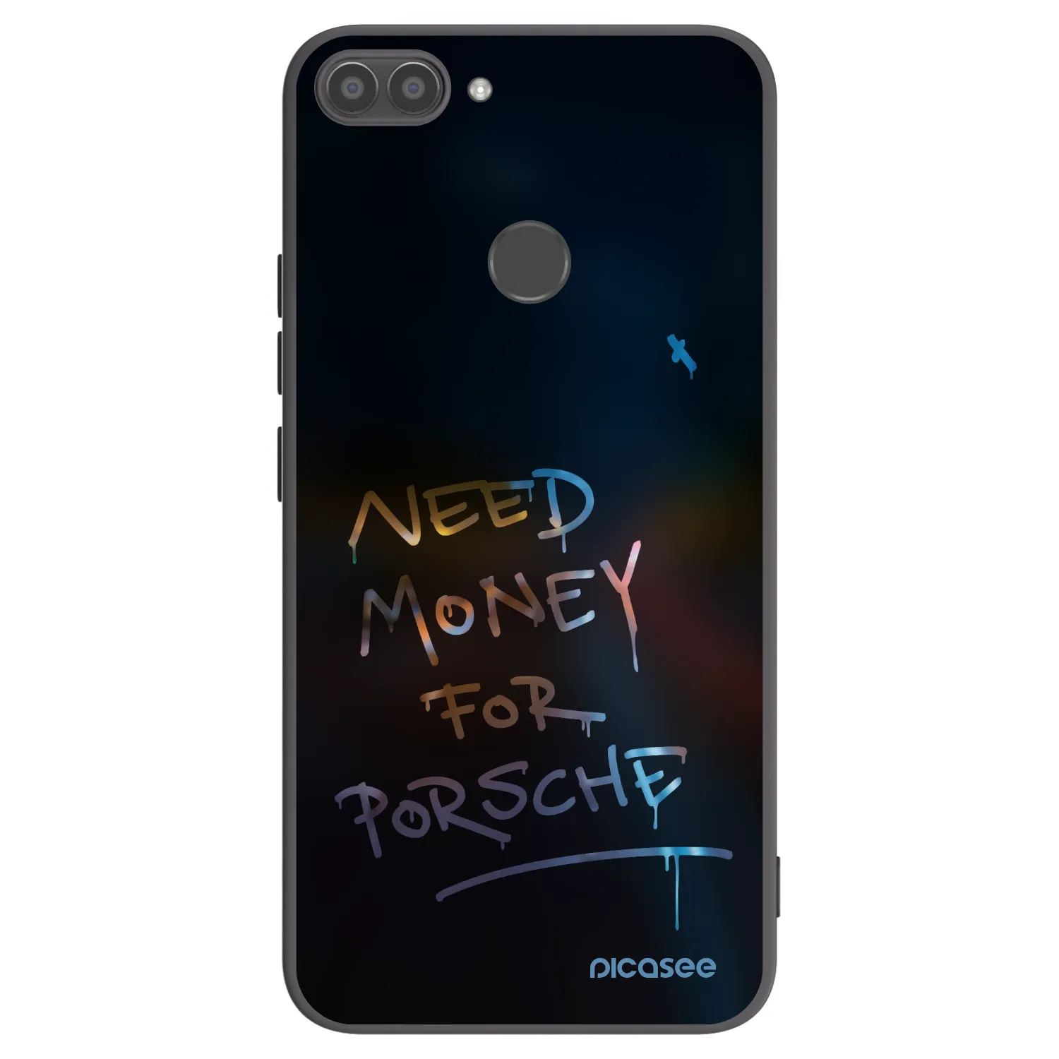 Picasee fekete szilikon tok az alábbi mobiltelefonokra Huawei P Smart - Neon Nights