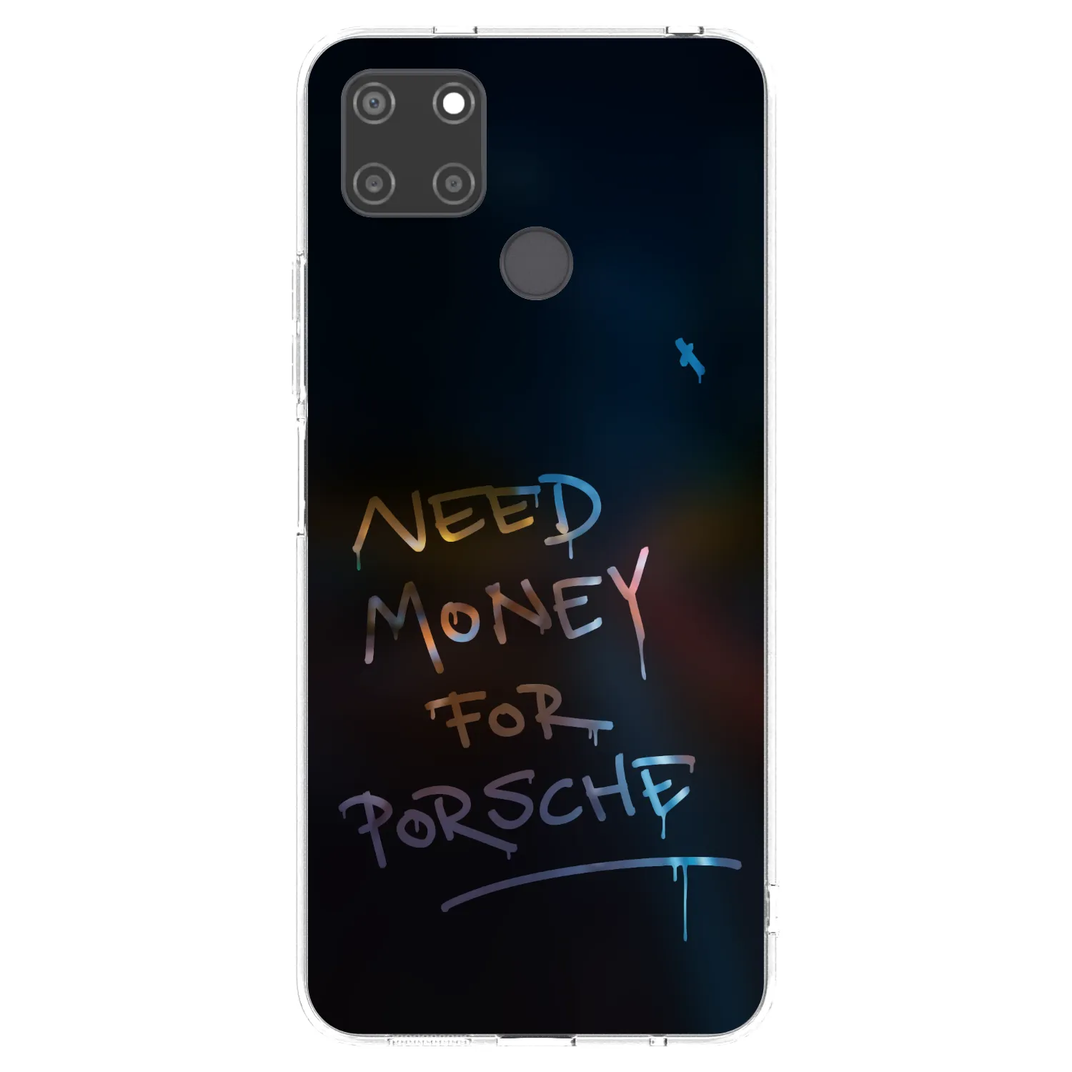 Picasee átlátszó szilikon tok az alábbi mobiltelefonokra Realme C21Y - Neon Nights
