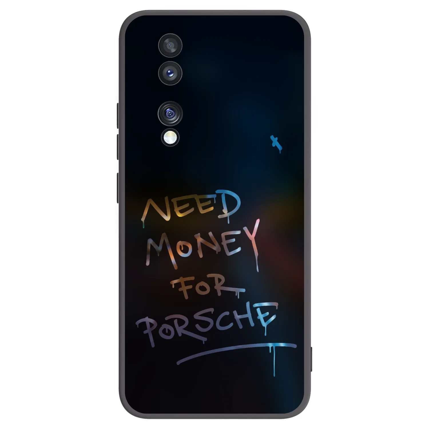 Picasee fekete szilikon tok az alábbi mobiltelefonokra Honor 70 - Neon Nights