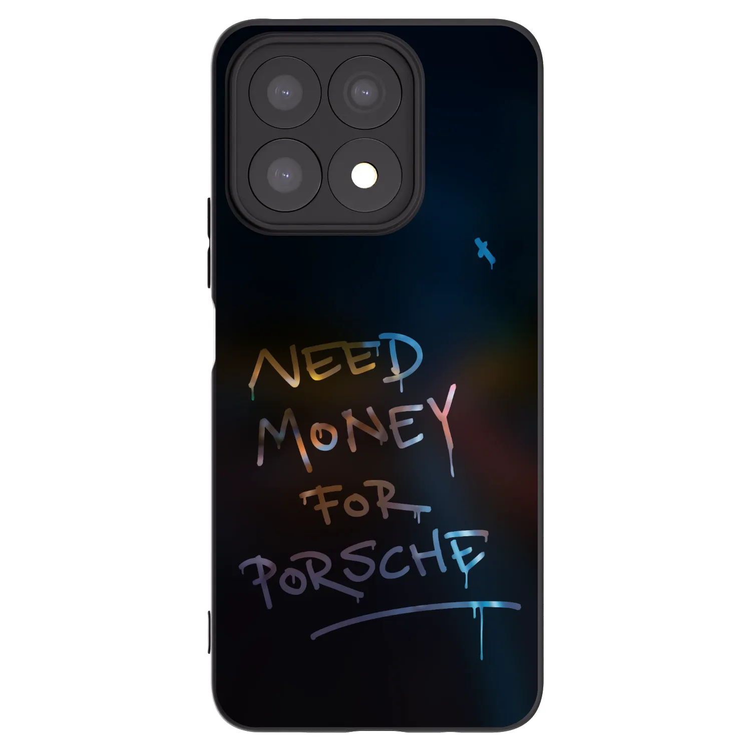 Picasee fekete szilikon tok az alábbi mobiltelefonokra Honor X8a - Neon Nights
