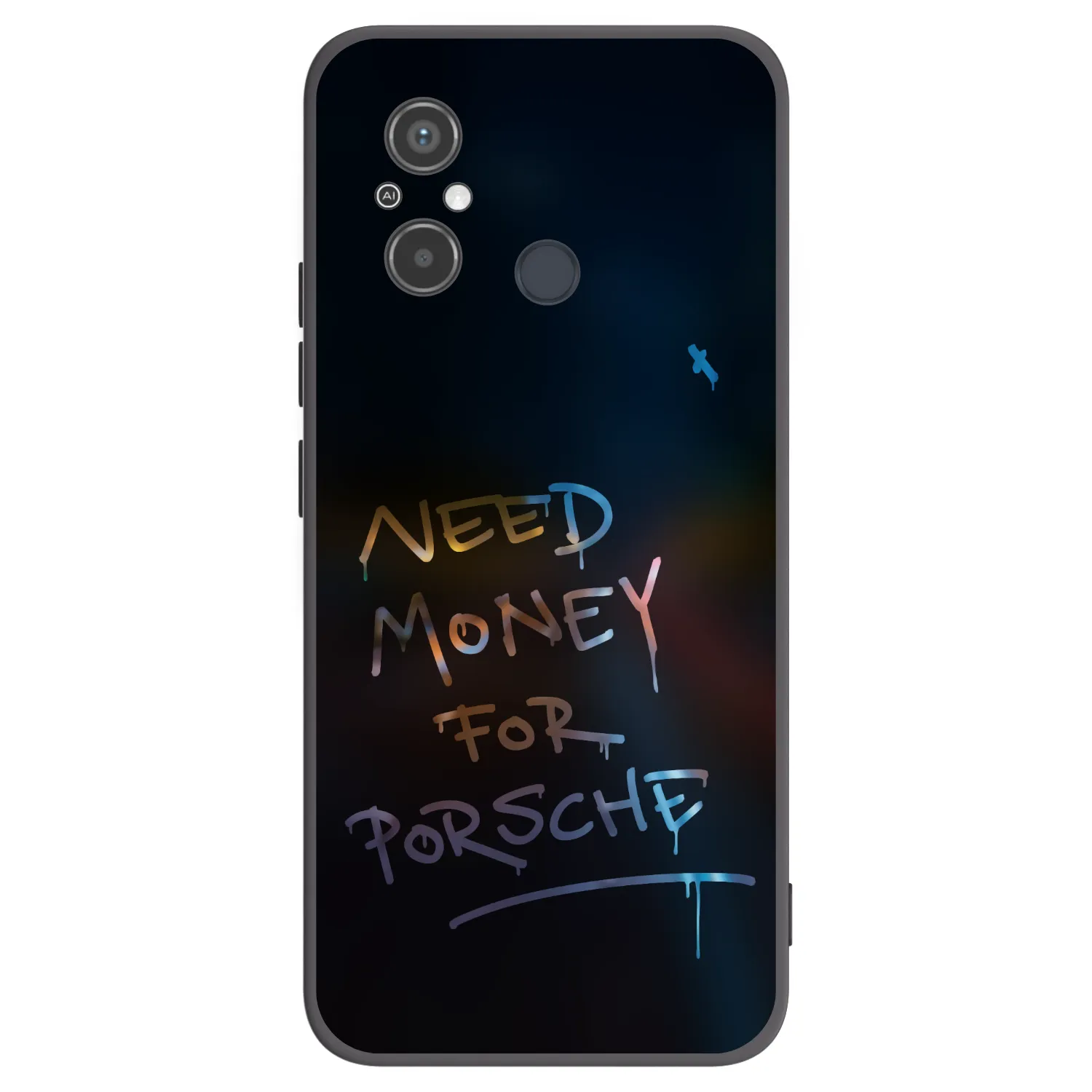 Picasee fekete szilikon tok az alábbi mobiltelefonokra Xiaomi Redmi 12C - Neon Nights