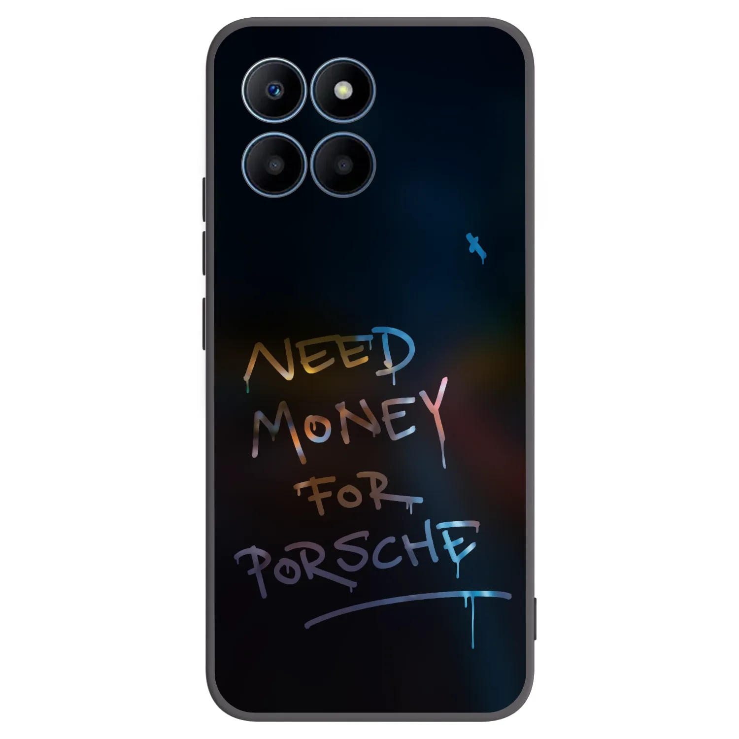 Picasee fekete szilikon tok az alábbi mobiltelefonokra Honor 70 Lite - Neon Nights