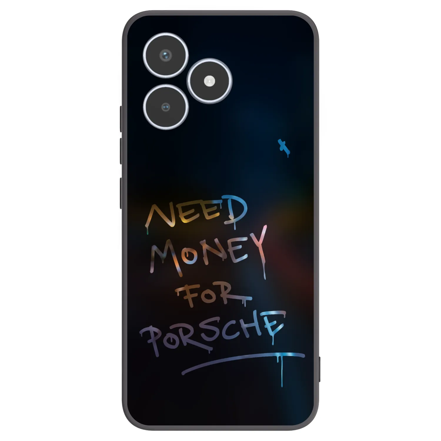 Picasee fekete szilikon tok az alábbi mobiltelefonokra Realme C53 - Neon Nights