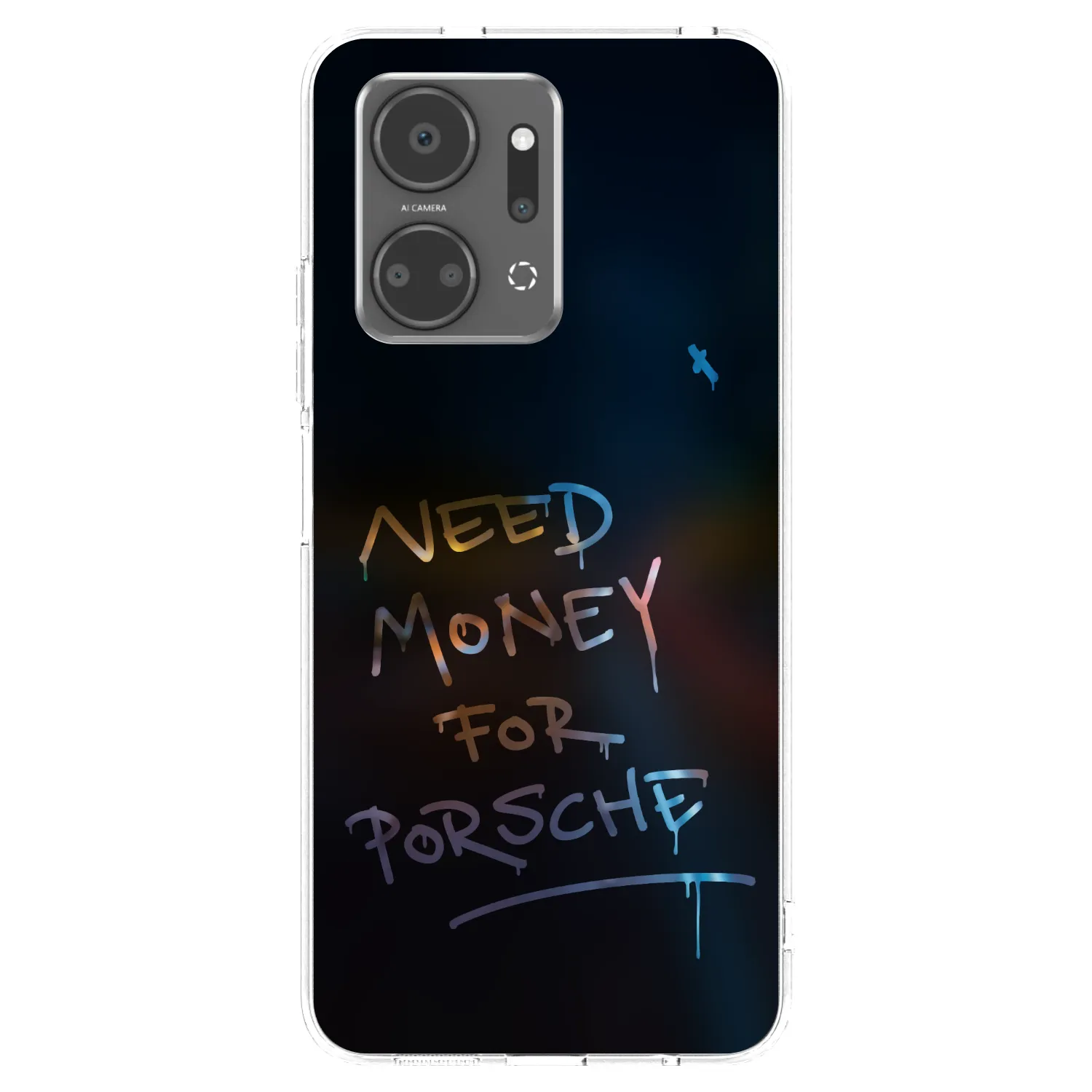 Picasee átlátszó szilikon tok az alábbi mobiltelefonokra Honor X7a - Neon Nights