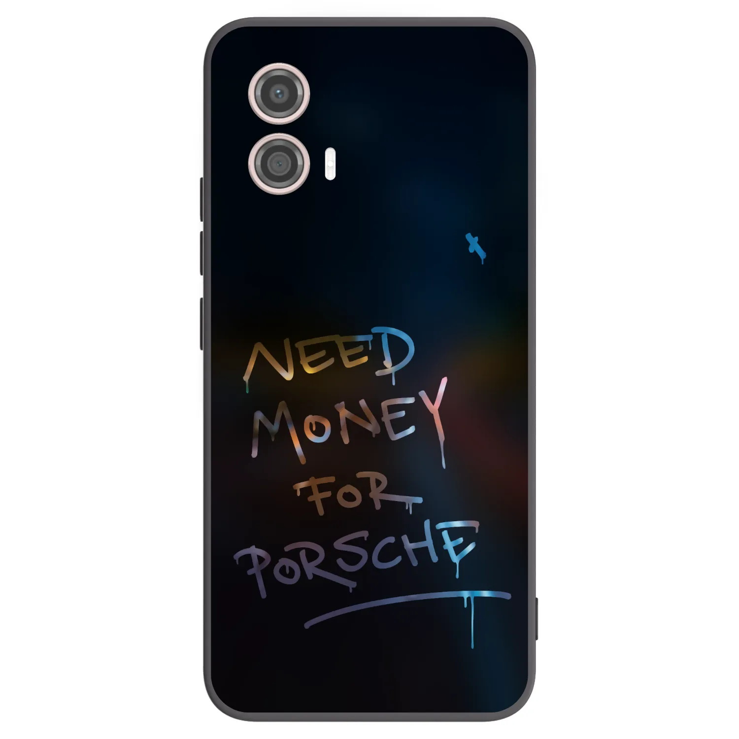 Picasee fekete szilikon tok az alábbi mobiltelefonokra Motorola Moto G53 5G - Neon Nights