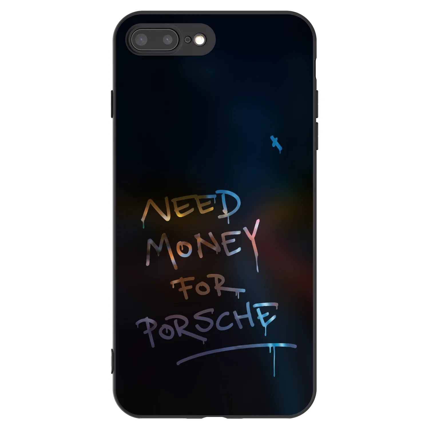 Picasee fekete szilikon tok az alábbi mobiltelefonokra Apple iPhone 7 Plus - Neon Nights
