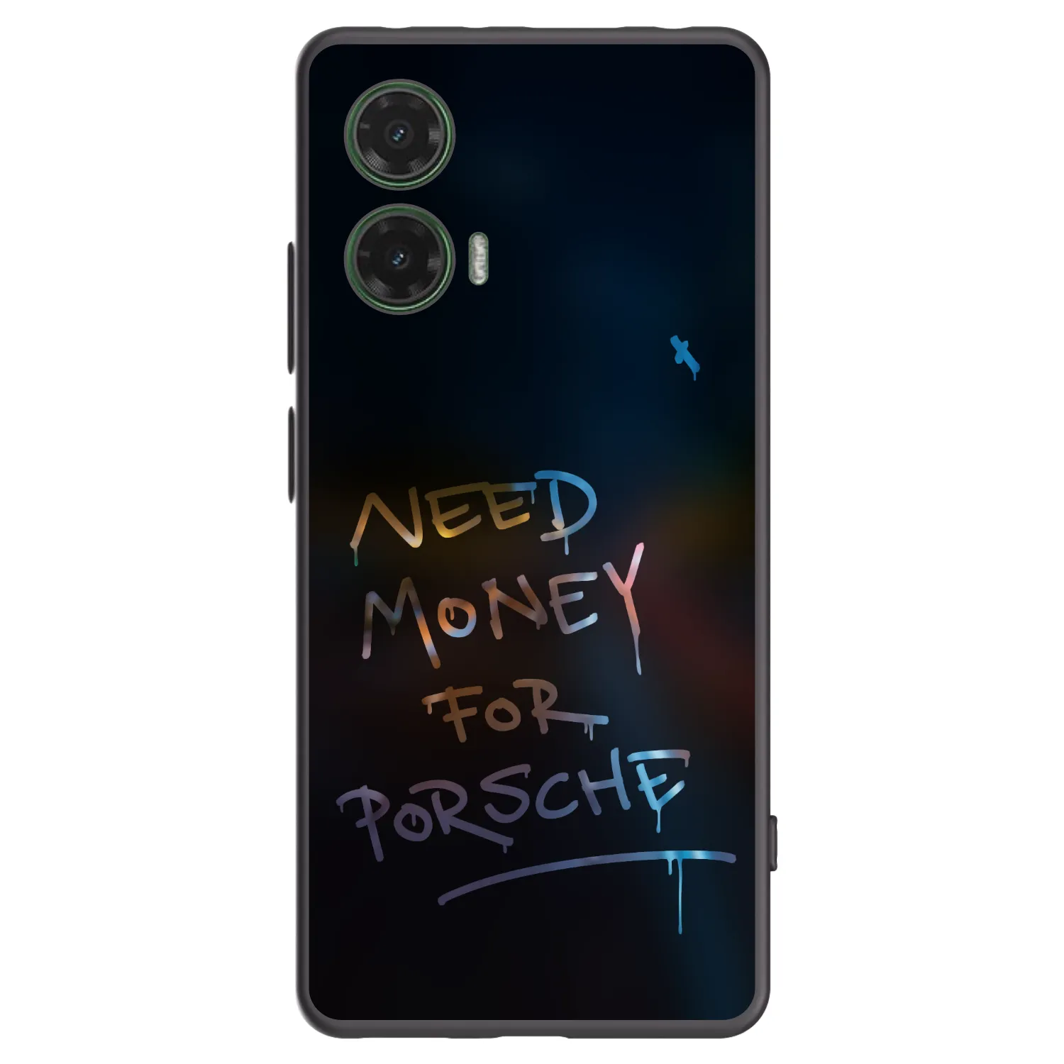 Picasee fekete szilikon tok az alábbi mobiltelefonokra Motorola Moto G35 5G - Neon Nights