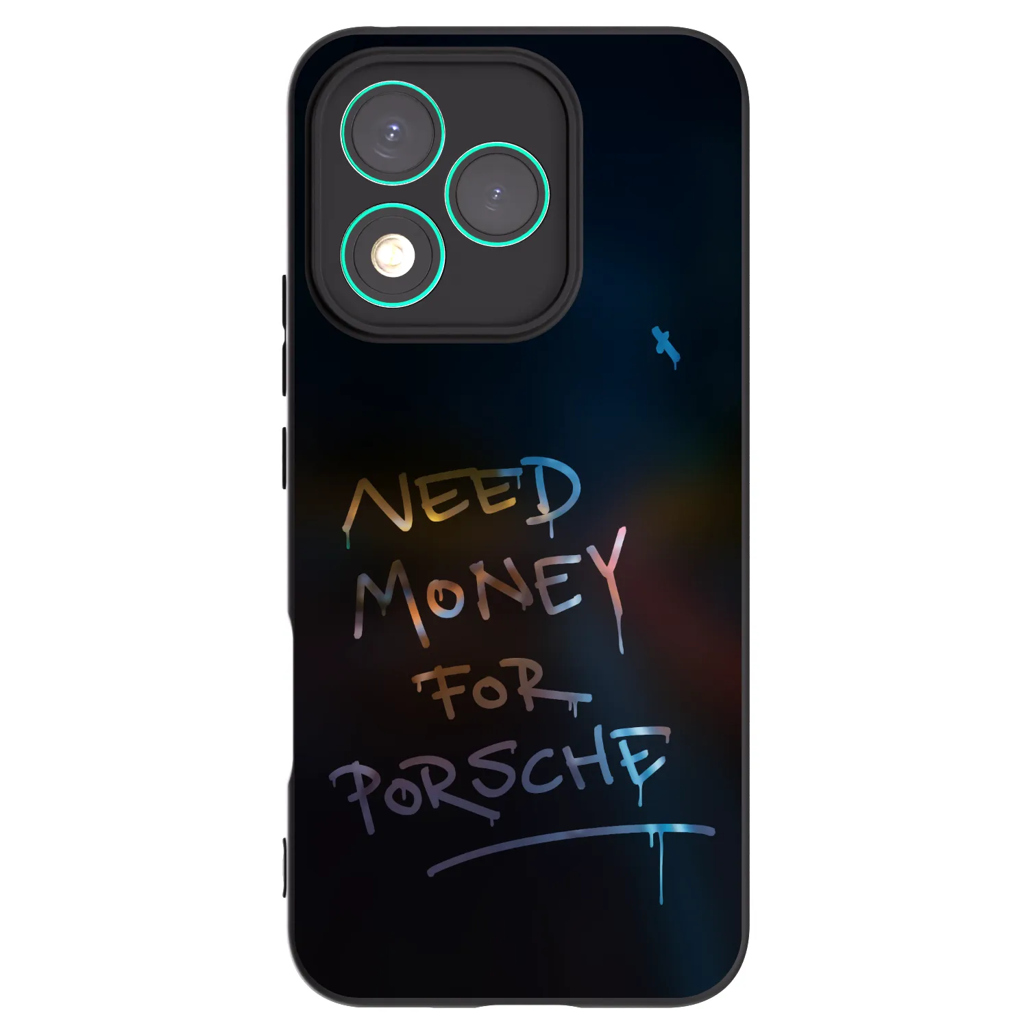 Picasee fekete szilikon tok az alábbi mobiltelefonokra Honor 400 Lite 5G - Neon Nights