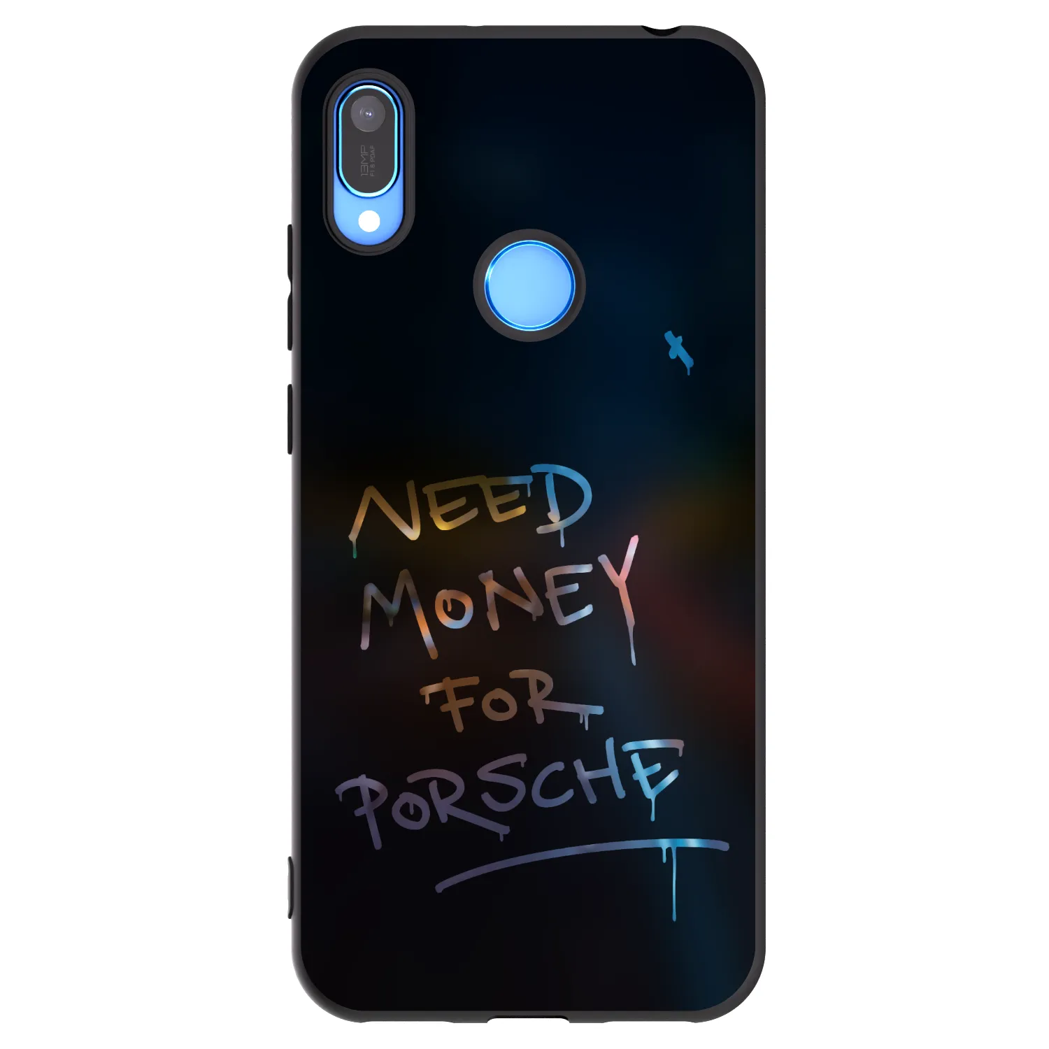 Picasee fekete szilikon tok az alábbi mobiltelefonokra Huawei Y6 2019 - Neon Nights