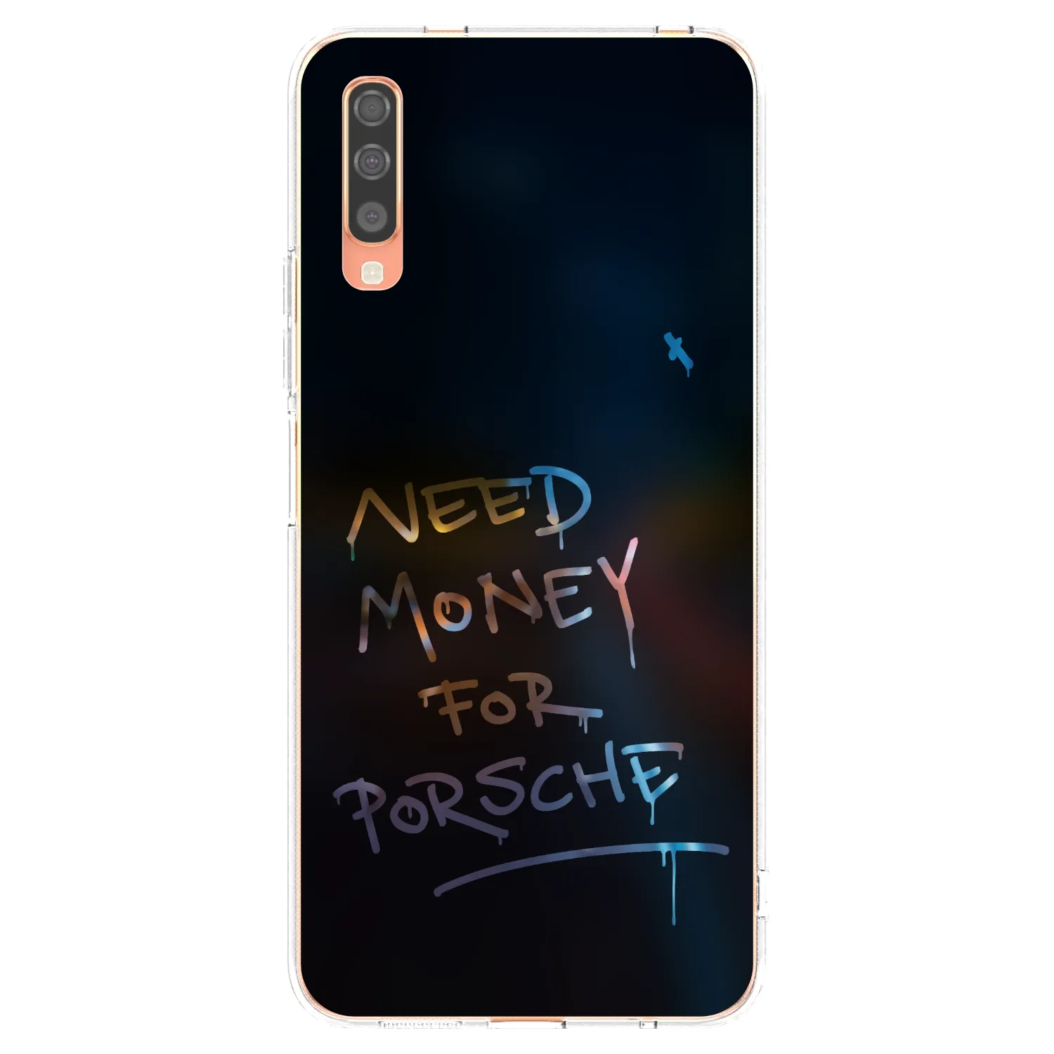 Picasee átlátszó szilikon tok az alábbi mobiltelefonokra Samsung Galaxy A70 A705F - Neon Nights