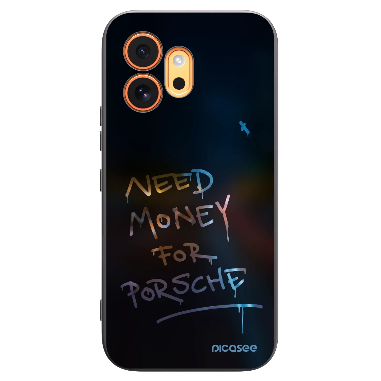 Picasee fekete szilikon tok az alábbi mobiltelefonokra Honor 600 - Neon Nights