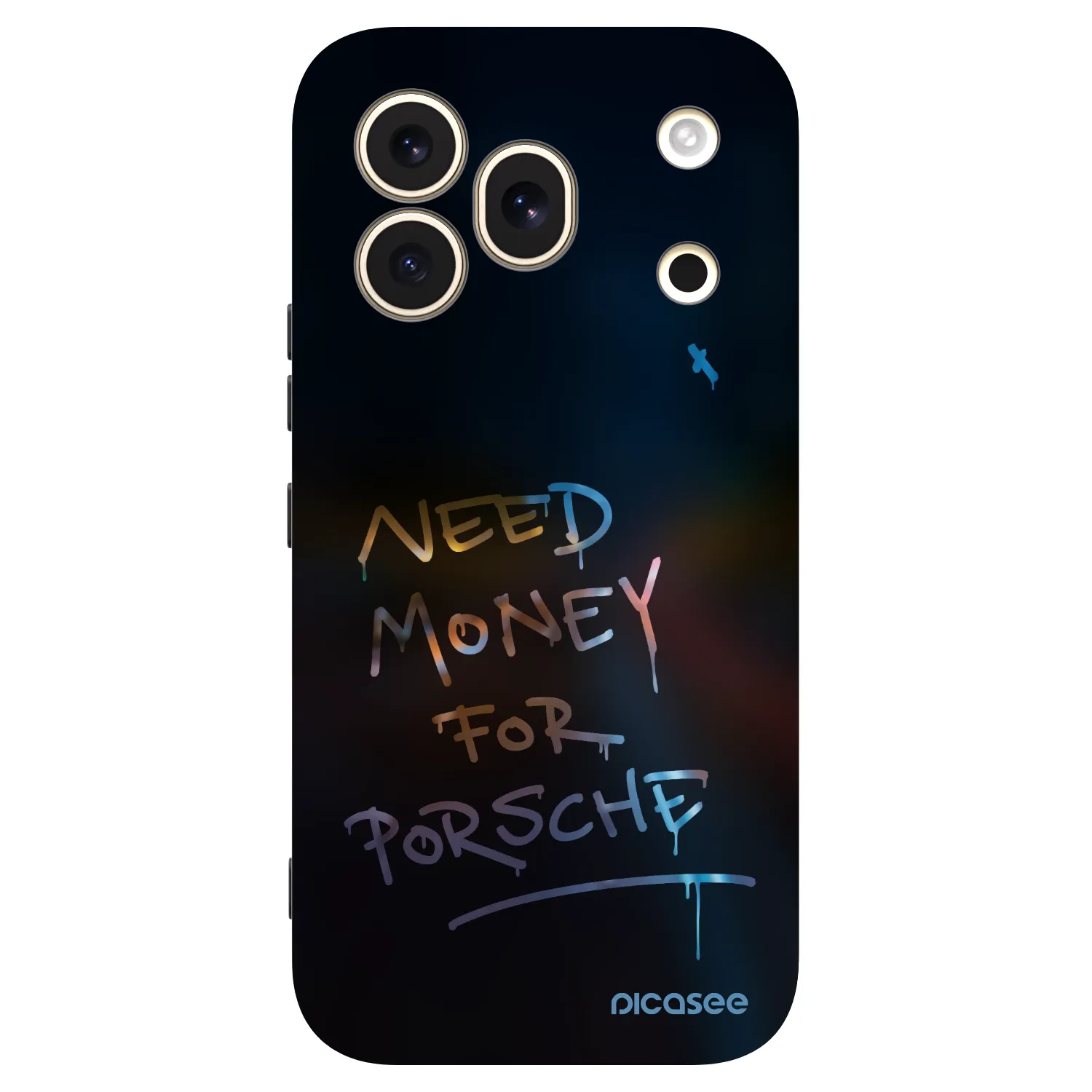 Picasee fekete szilikon tok az alábbi mobiltelefonokra Honor 600 Pro - Neon Nights