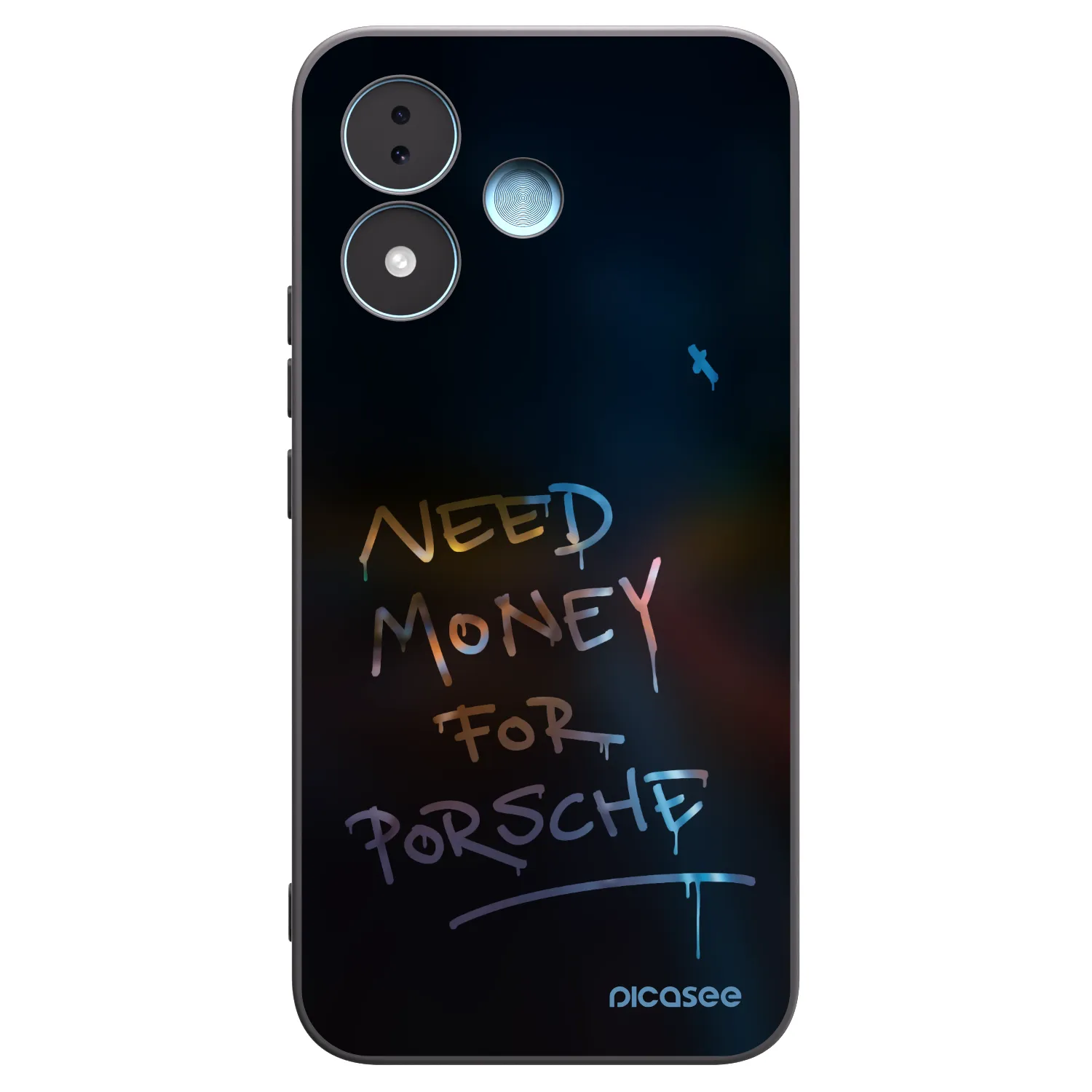 Picasee fekete szilikon tok az alábbi mobiltelefonokra Xiaomi Redmi Note 17 5G - Neon Nights