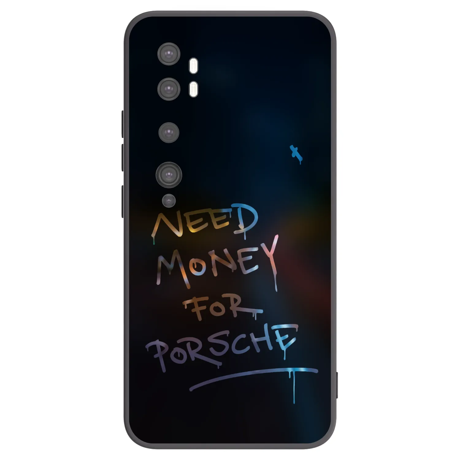 Picasee fekete szilikon tok az alábbi mobiltelefonokra Xiaomi Mi Note 10 (Pro) - Neon Nights