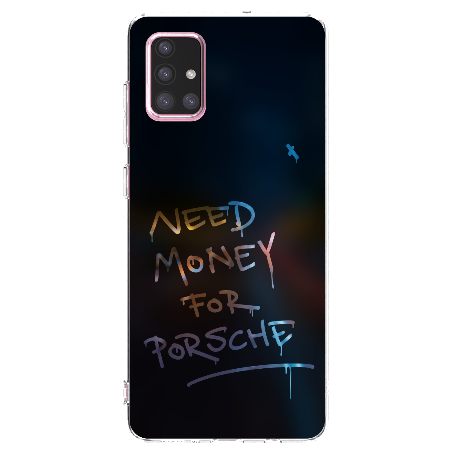 Picasee átlátszó szilikon tok az alábbi mobiltelefonokra Samsung Galaxy A71 A715F - Neon Nights