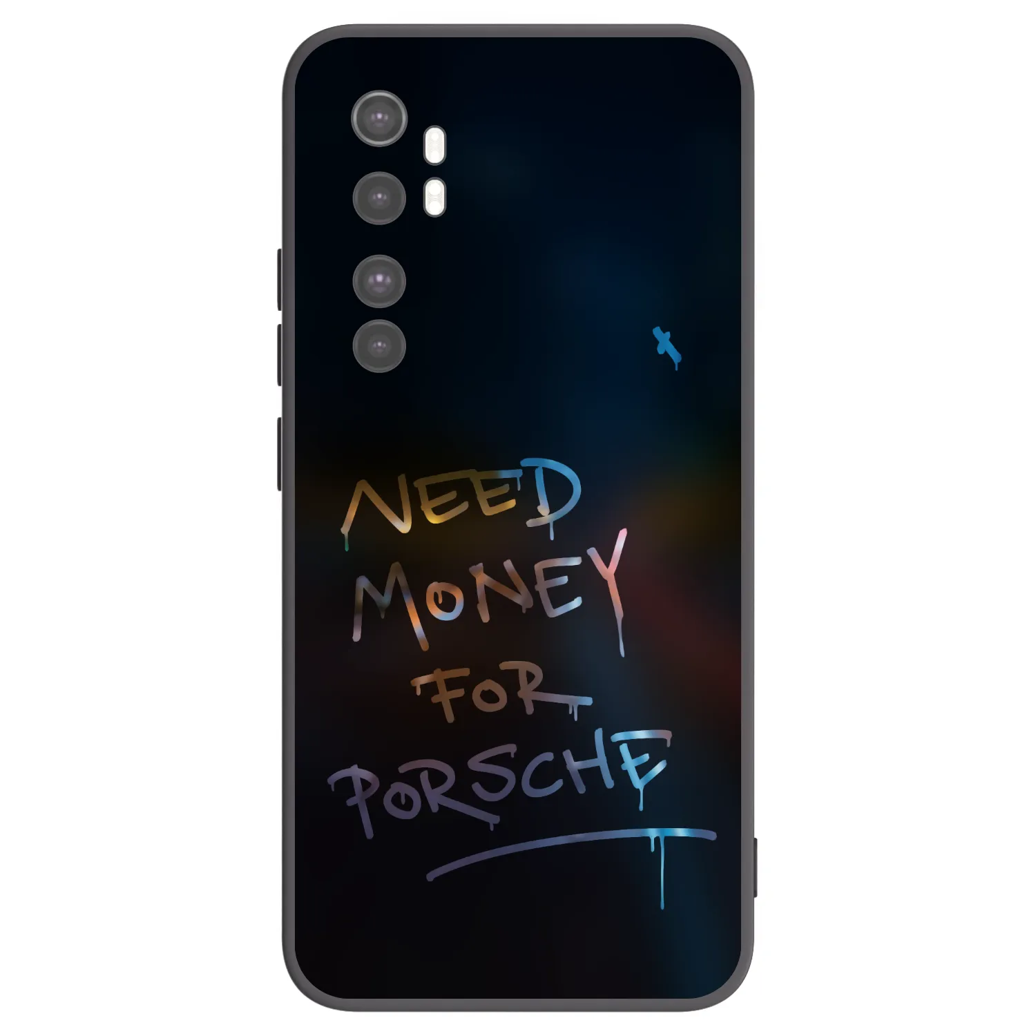Picasee fekete szilikon tok az alábbi mobiltelefonokra Xiaomi Mi Note 10 Lite - Neon Nights