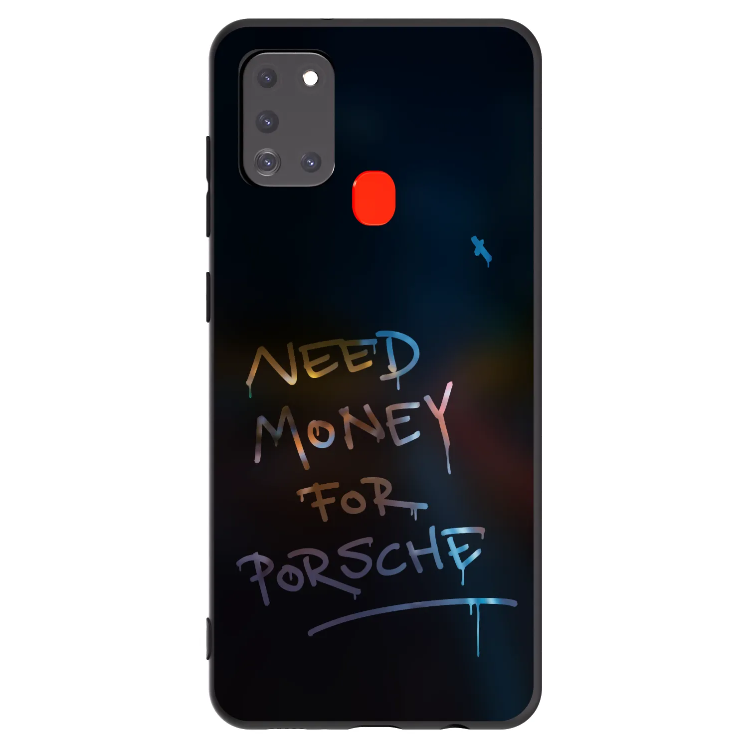 Picasee fekete szilikon tok az alábbi mobiltelefonokra Samsung Galaxy A21s - Neon Nights