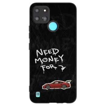 Picasee fekete szilikon tok az alábbi mobiltelefonokra Realme C21Y - Track Mode