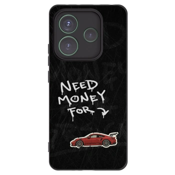 Picasee fekete szilikon tok az alábbi mobiltelefonokra Xiaomi Redmi Note 14 5G - Track Mode