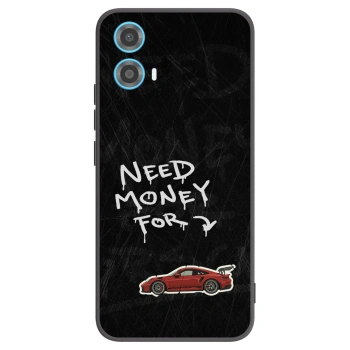 Picasee fekete szilikon tok az alábbi mobiltelefonokra Motorola Moto G34 5G - Track Mode