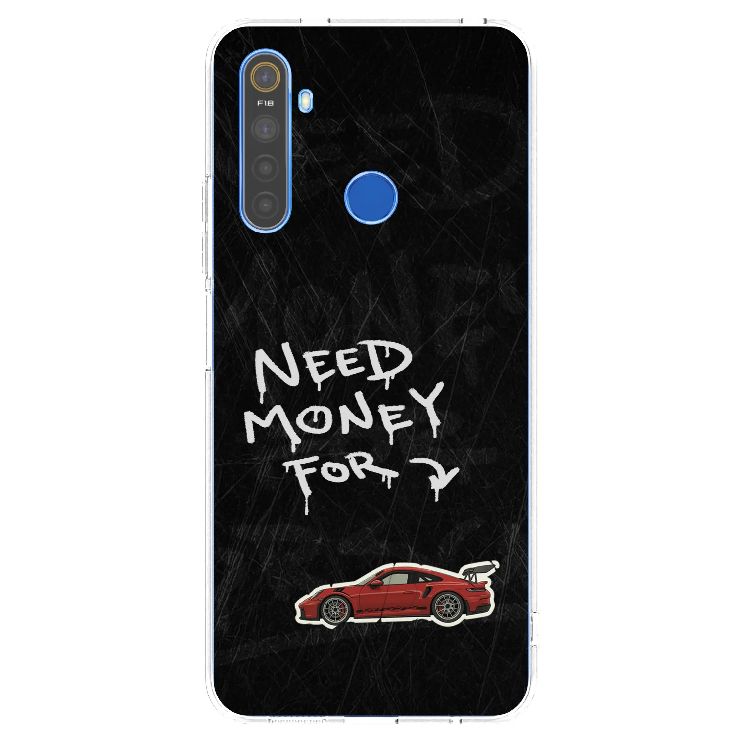 Picasee átlátszó szilikon tok az alábbi mobiltelefonokra Realme 5 - Track Mode