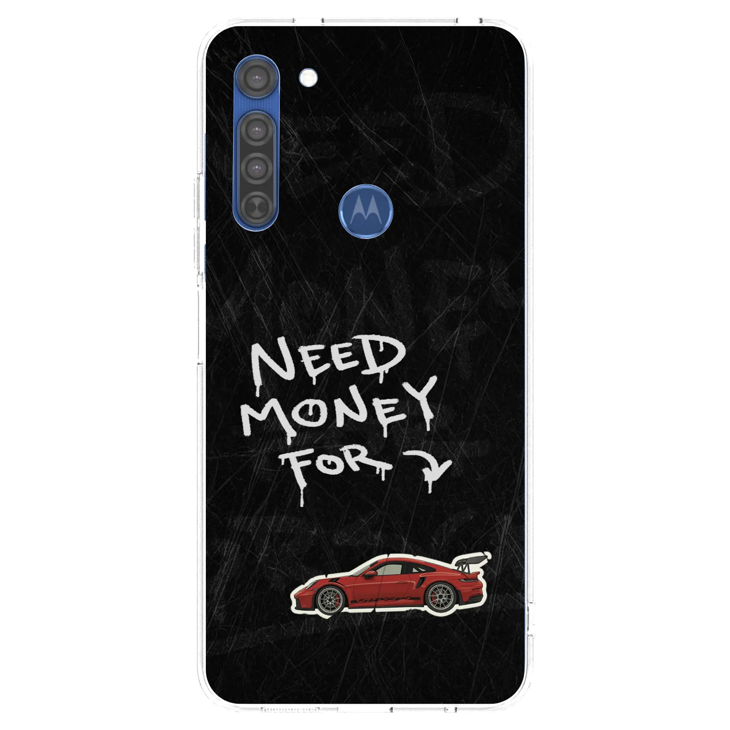 Picasee átlátszó szilikon tok az alábbi mobiltelefonokra Motorola Moto G8 - Track Mode