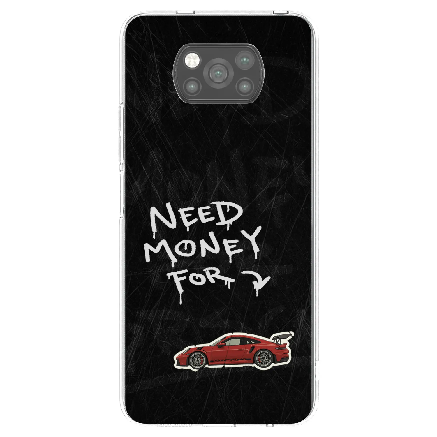 Picasee fekete szilikon tok az alábbi mobiltelefonokra Xiaomi Poco X3 Pro - Track Mode