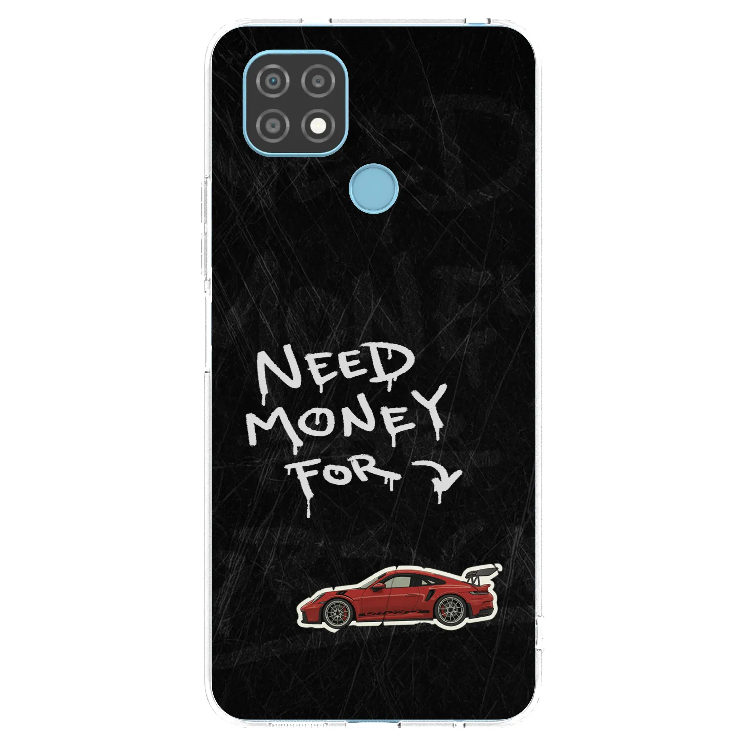 Picasee átlátszó szilikon tok az alábbi mobiltelefonokra Realme C21 - Track Mode